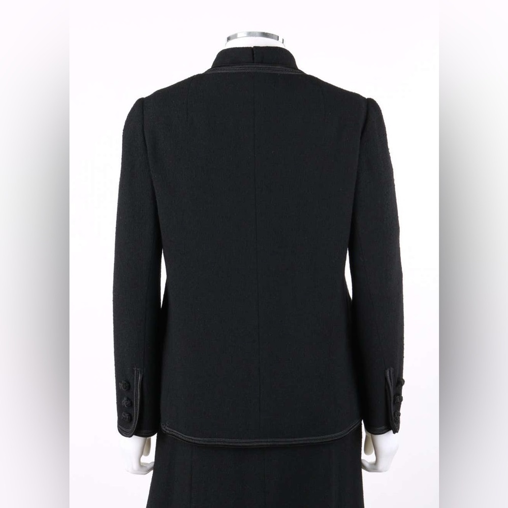 Malcolm Starr VINTAGE Rizkallah Black Boucle Union Made Wool Jacket Blazer Sz 12 - Picture 7 of 15